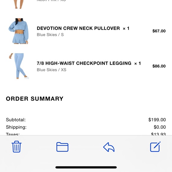 ALO Yoga 7/8 High-Waist Checkpoint Legging - Picture 2 of 4